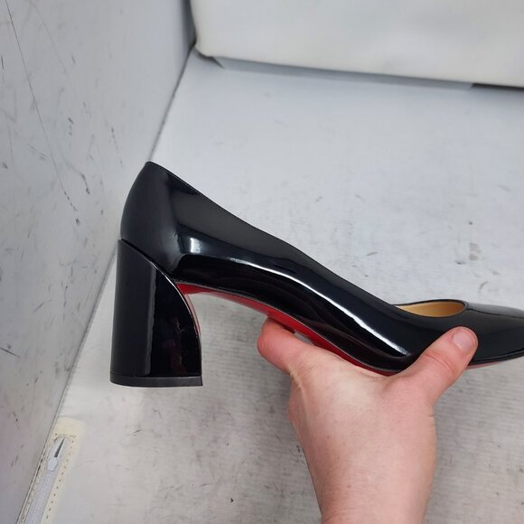 Christian Louboutin Black Miss Sab Patent Pump - Picture 3 of 11